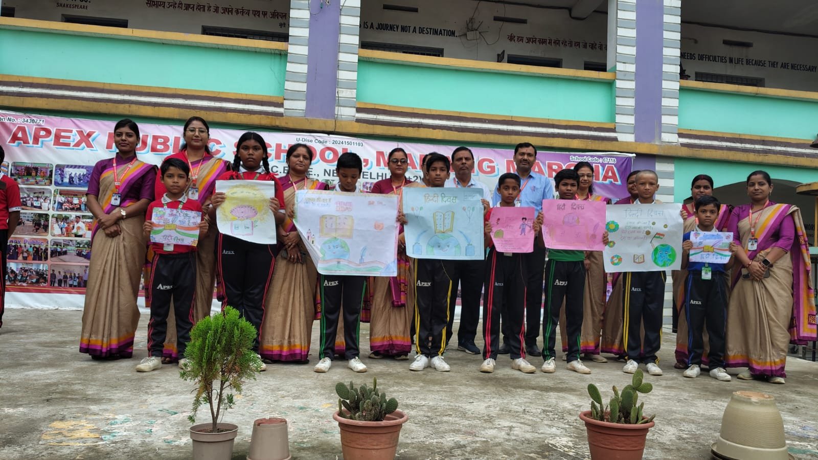 Hindi Day Celebration at Apex Public School | Poster Exhibition